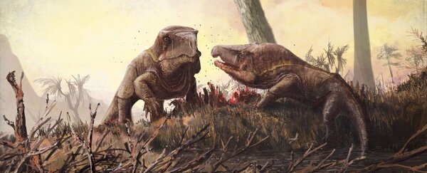 Ancient Komodo Dragon-Like Creatures Balanced Absurdly Giant Heads on Their Bodies: The Red Crocodil