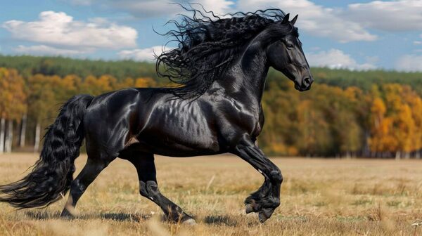 Friesian horse