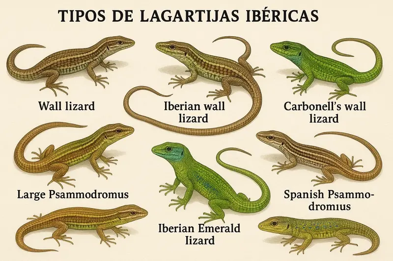 10 Types of Iberian Lizards