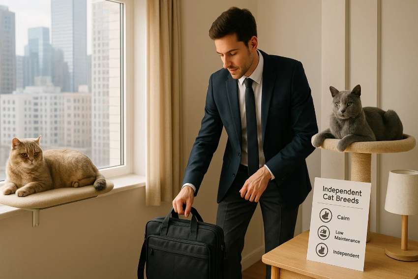 Independent Cat Breeds for Busy Professionals
