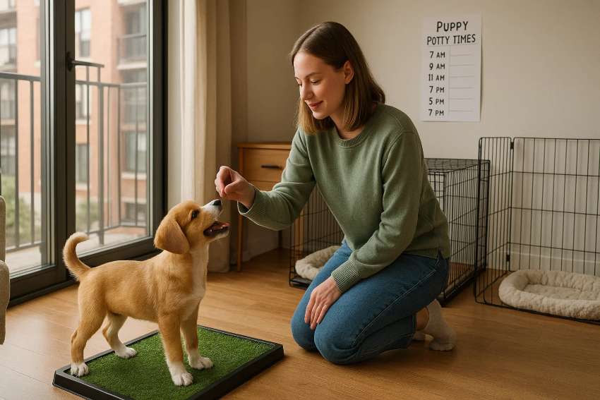 How to Potty Train a Puppy in an Apartment (Step-by-Step Plan)