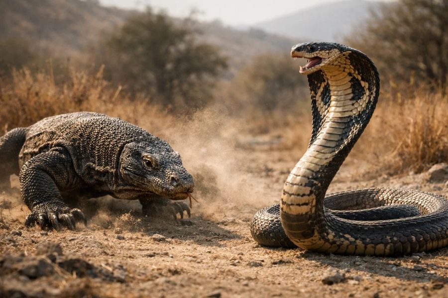 Komodo Dragon vs Venomous Snake: Armor, Venom, and What Really Matters in a Reptile Showdown