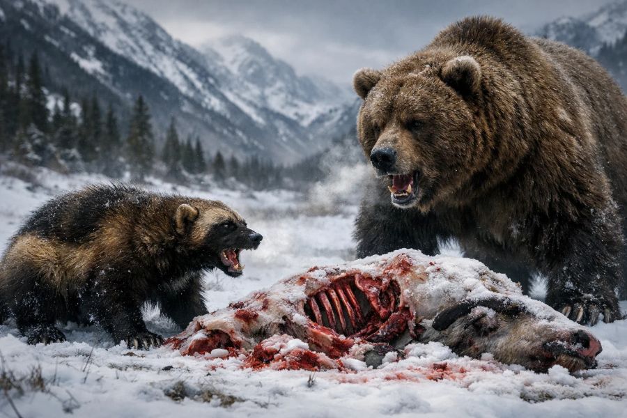 Wolverine vs Grizzly Bear: Ferocity, Size, and What Really Decides the Outcome