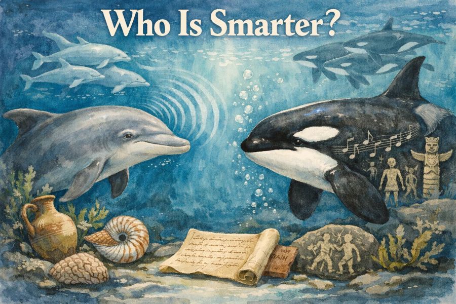 Orca and dolphin brain size does not directly determine intelligence