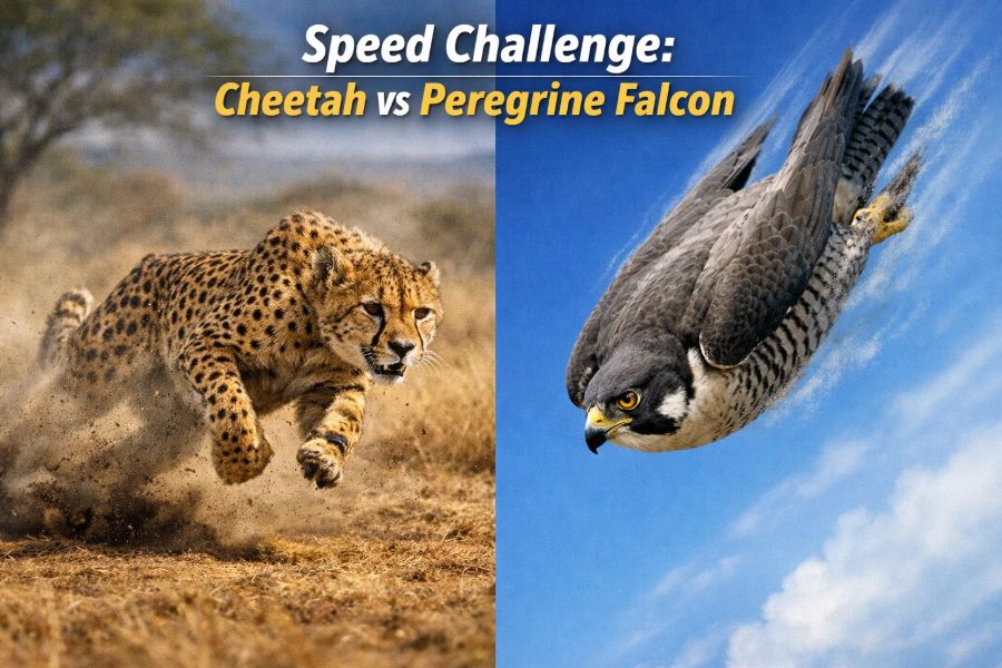 Speed Challenge: Cheetah vs Peregrine Falcon — Who Is Really Faster?