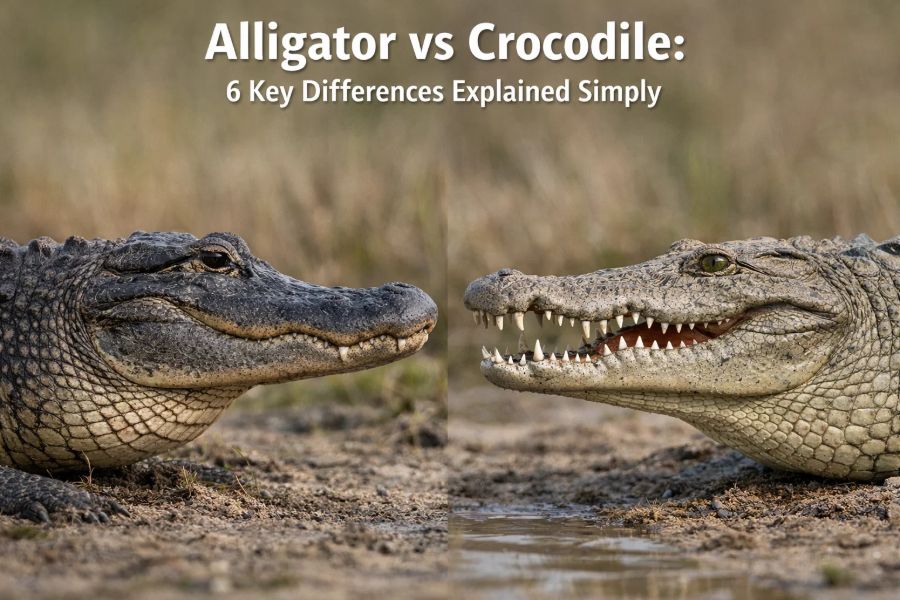 Alligator vs Crocodile: 6 Key Differences Explained Simply