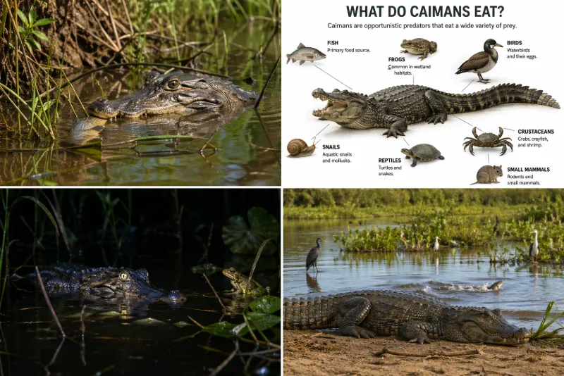 What Do Caimans Eat? Diet, Hunting and Prey Explained