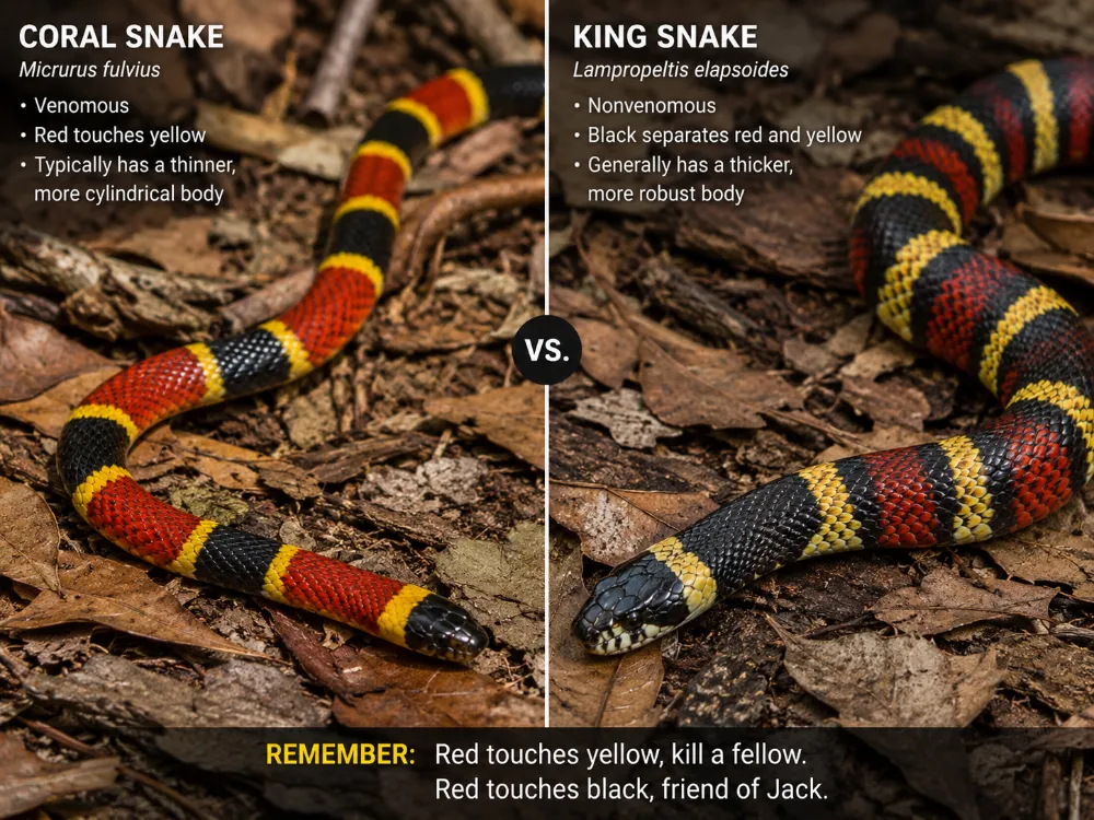 Coral Snake vs King Snake: What’s the Difference?