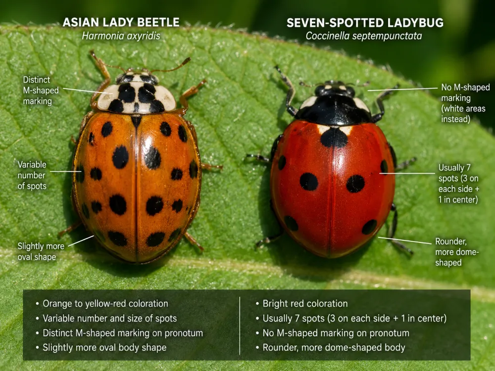Asian Lady Beetle vs Ladybug: How to Tell the Difference