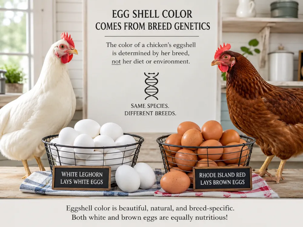 White Chicken Eggs vs Brown Eggs: Are They Different?