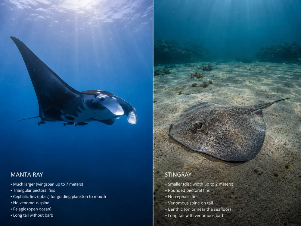Manta Ray vs Stingray: Main Differences Explained