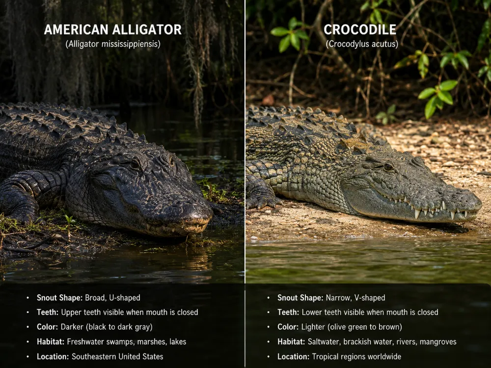 Alligators vs Crocodiles: How to Tell the Difference