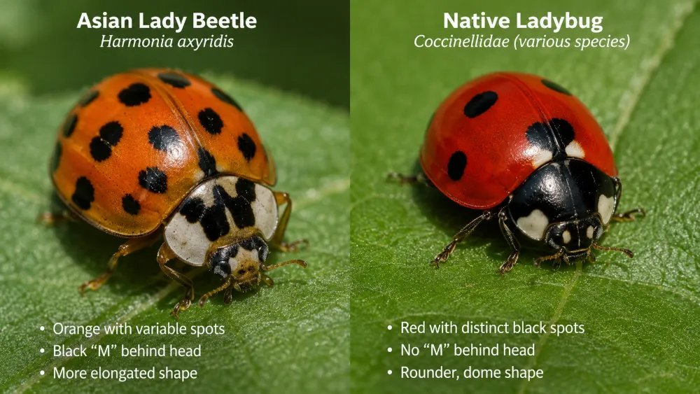 Asian Beetle vs Ladybug: How to Tell the Difference