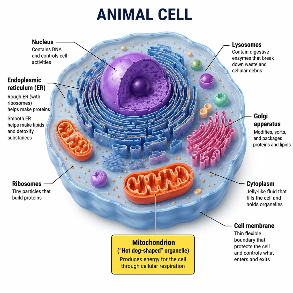 Hot Dog Thing in an Animal Cell: What Is It Called?
