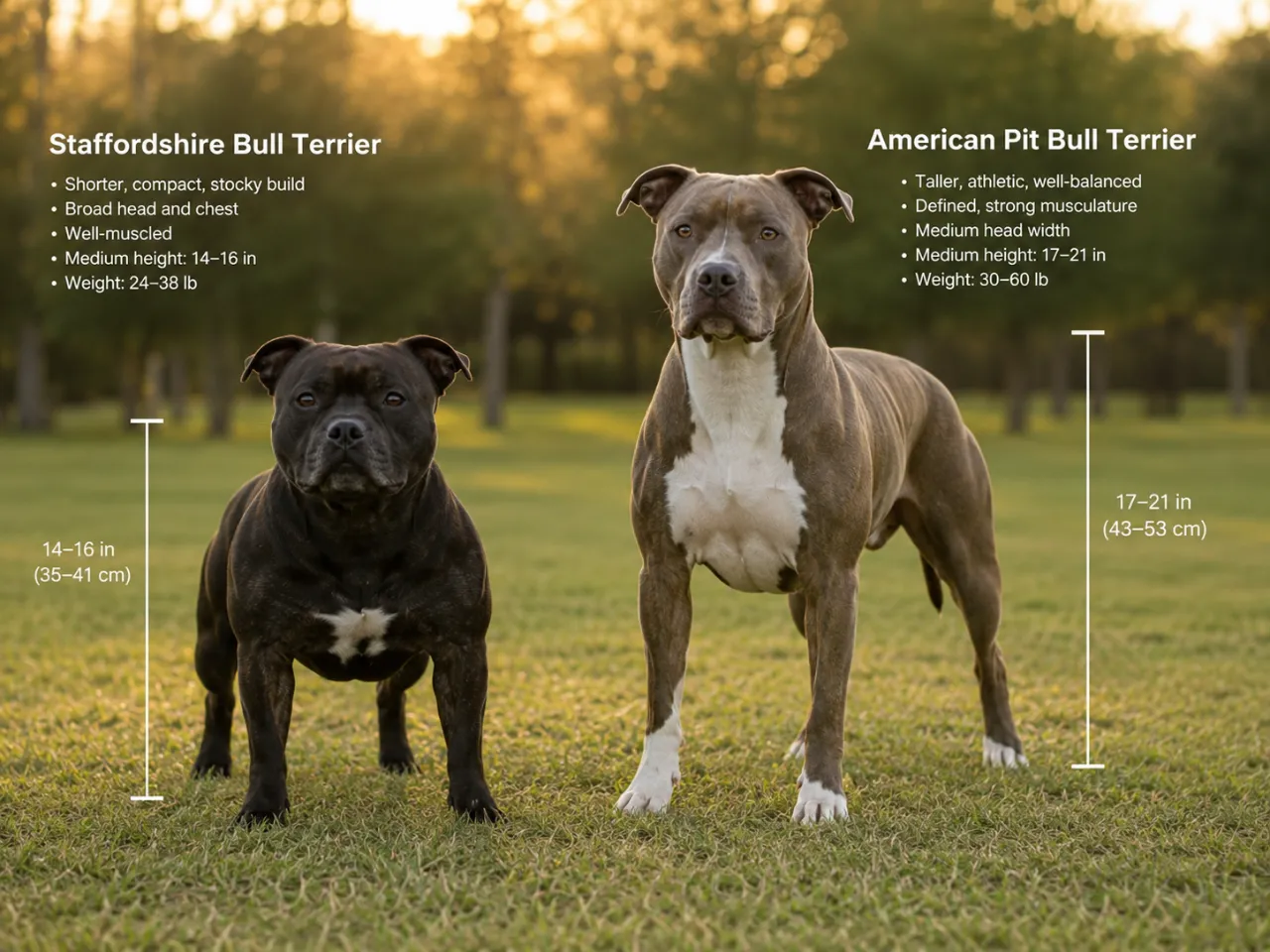 Staffy vs Pitbull: Key Differences in Size, Breed Identity, Temperament, Appearance, and Family Fit