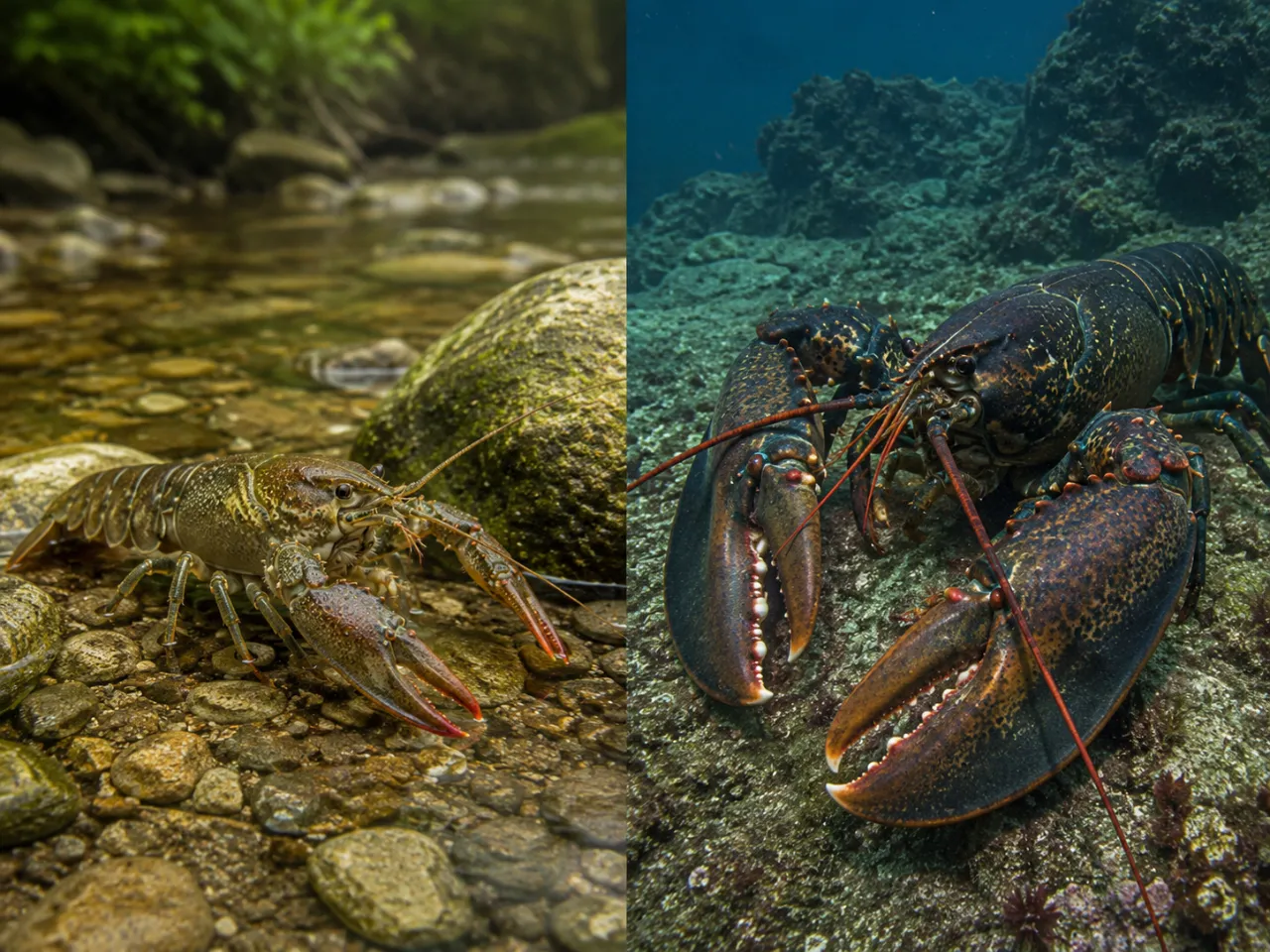 Crayfish vs Lobster: Key Differences in Habitat, Size, Claws, Taste, Behavior, and Identification