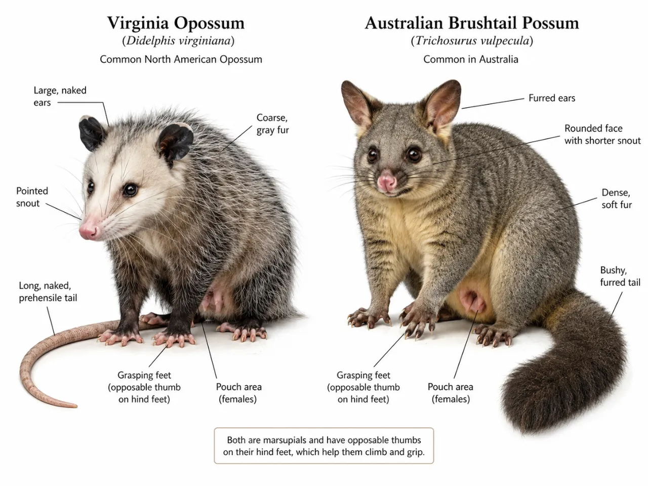 Possum vs Opossum: Difference Between These Marsupials Explained