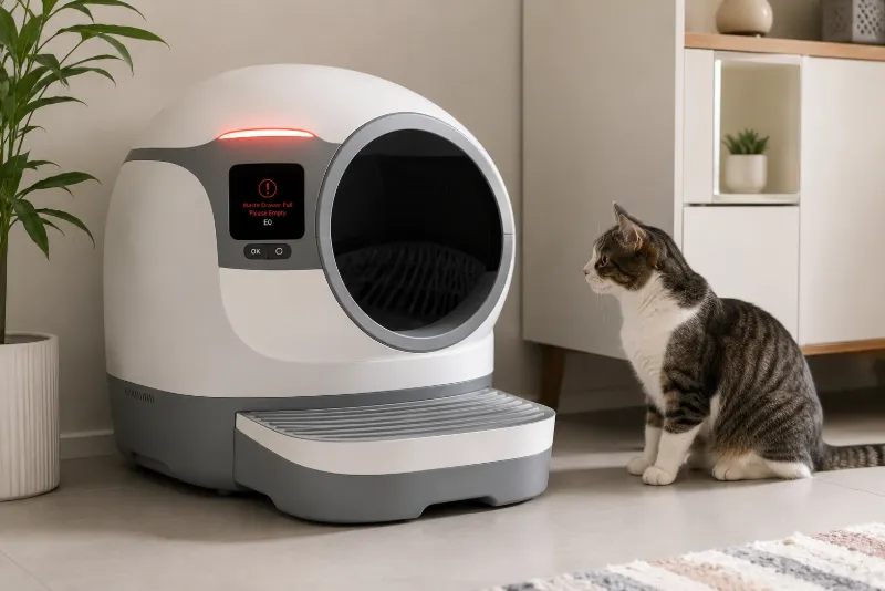 Automatic Litter Box Error Codes: How to Fix a Red Light Flashing on Self-Cleaning Litter Boxes