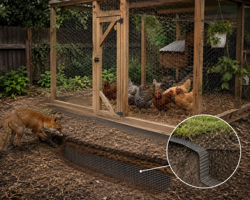 How to Predator-Proof Your Chicken Run Floor: Stop Digging Animals for Good