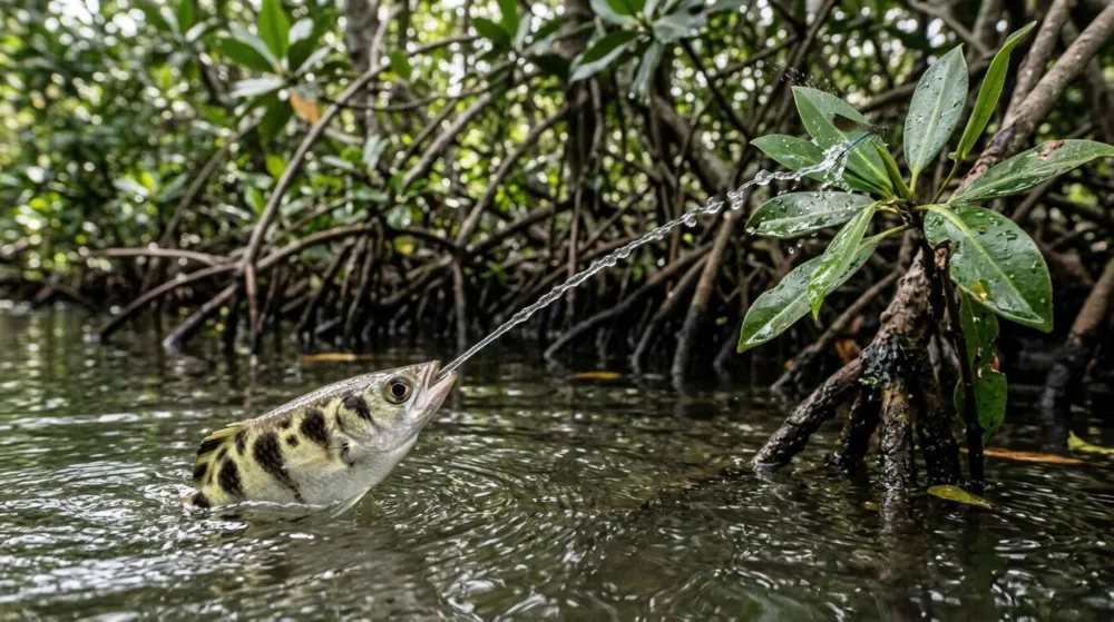 How Do Archerfish Shoot Water?